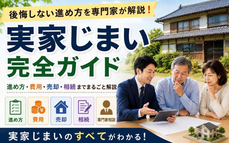 「実家じまい完全ガイド｜後悔しない進め方・費用・売却・相続まで専門家が解説」の見出しがぞう