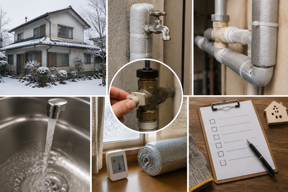 空き家の水道管凍結を防ぐ5つの対策