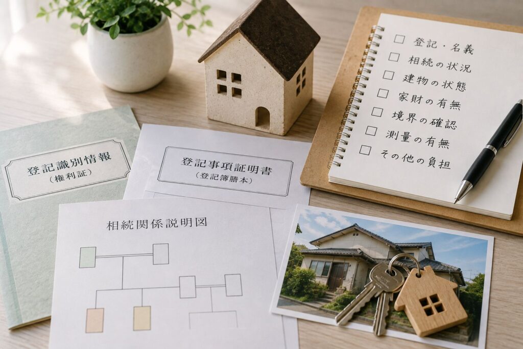 空き家を売却する前に確認したいポイント