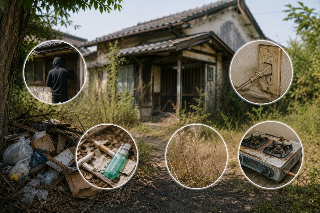 空き家で火災が起こる主な原因