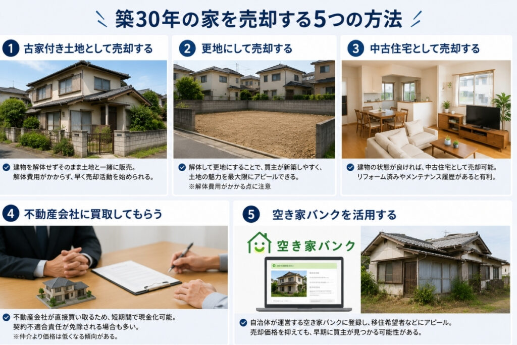 築30年の家を売却する5つの方法