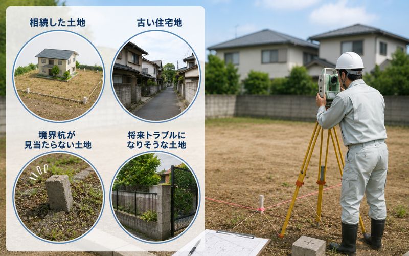 こんな場合は確定測量をおすすめ