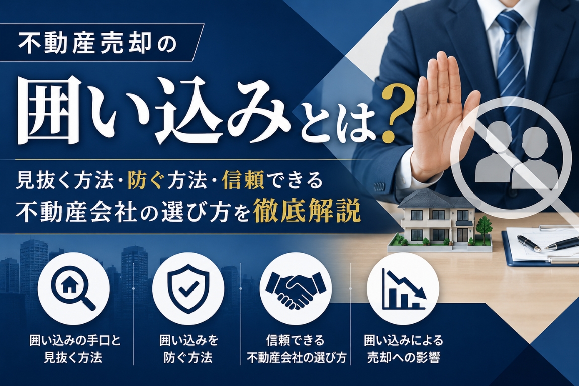 「不動産売却の囲い込みとは？見抜く方法・防ぐ方法・信頼できる不動産会社の選び方を徹底解説」の見出し画像
