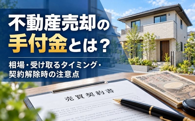 「不動産売却の手付金とは？相場・受け取るタイミング・契約解除時の注意点を解説」の見出し画像