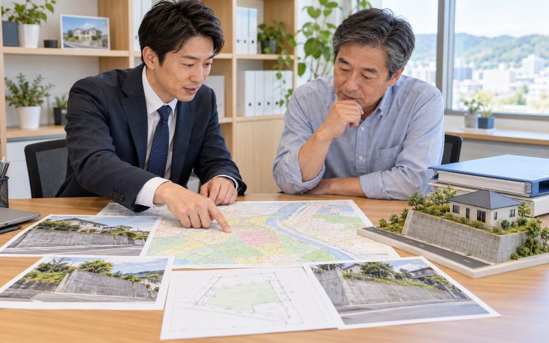 岡山市で擁壁のある土地を売却するときの確認事項