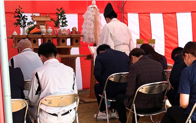 「【おかやまガレージ】建設プロジェクト第2弾の地鎮祭を行いました」の見出し画像